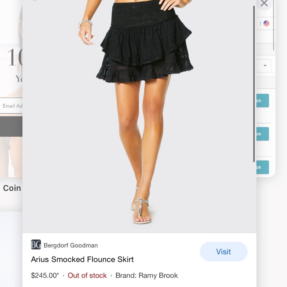 BLUE Ramy Brook Skirt